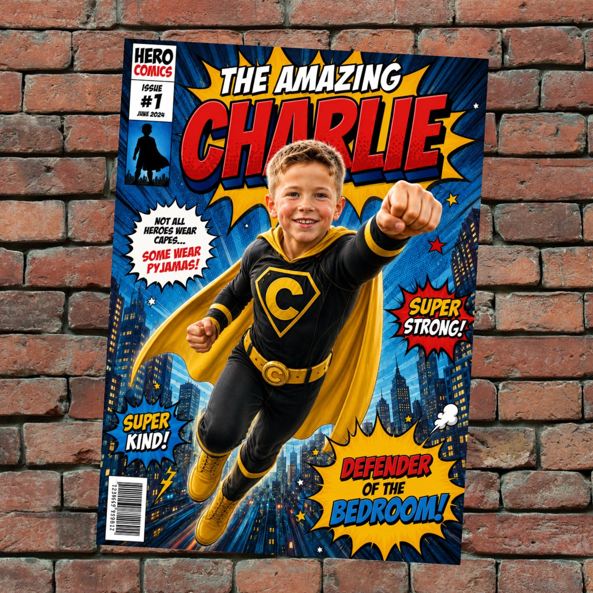 Superhero Comic Frame