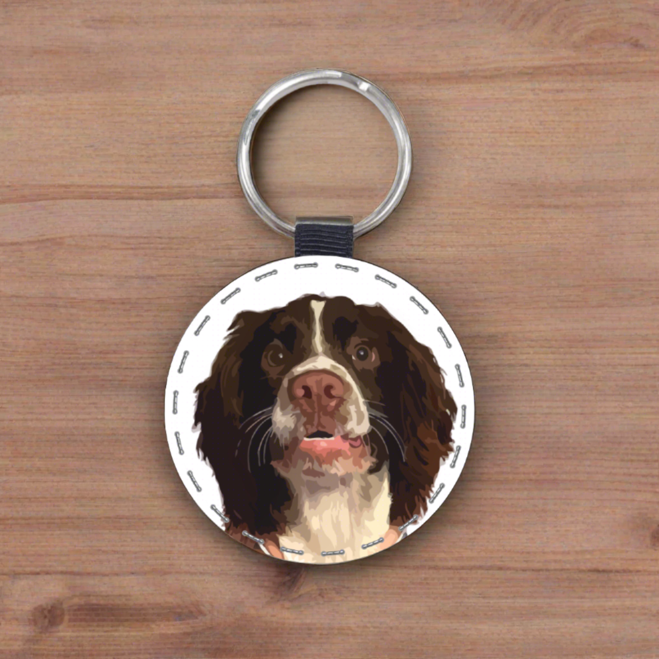 Fanaticelle Pet Portrait Key Rings Minimalistic Pet Keyring