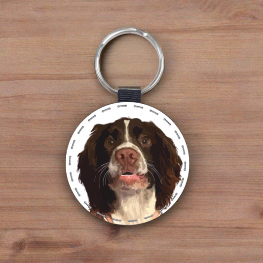 Fanaticelle Pet Portrait Key Rings Minimalistic Pet Keyring