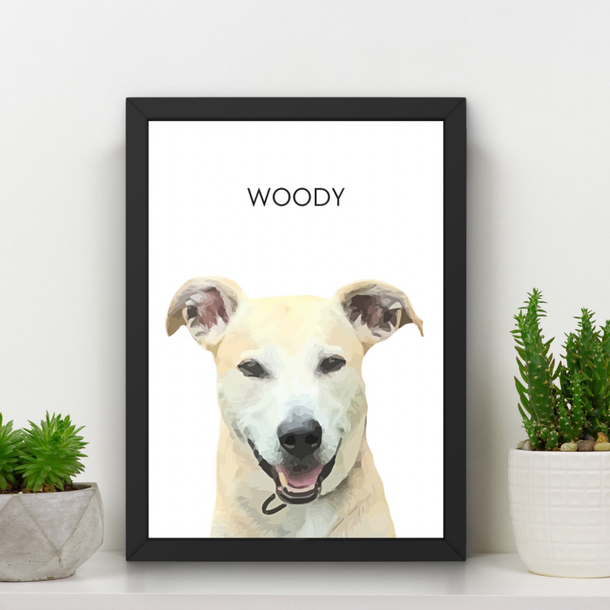 Personalised Vector Pet Portrait – Clean, Modern Art for Pet Lovers