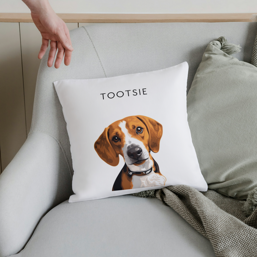 Pet Portrait Cushions - Minimalistic