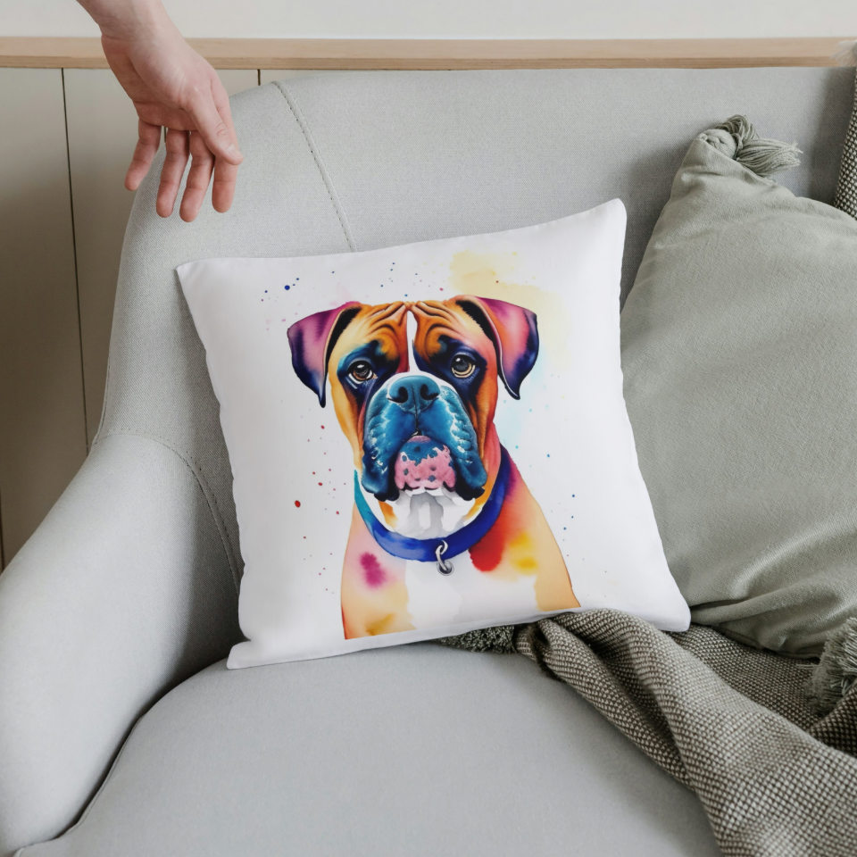 Pet Portrait Cushions - Watercolour