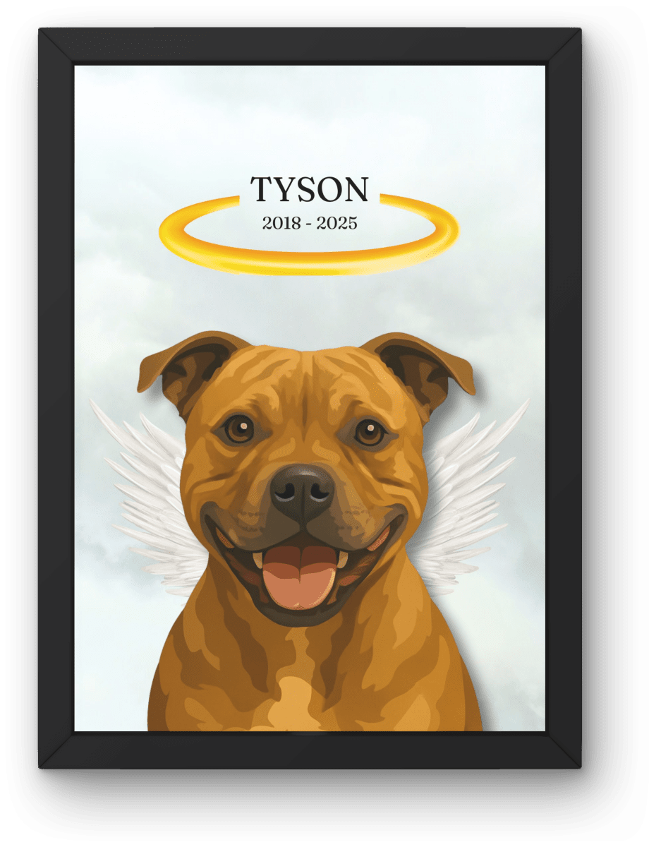 Memorial Pet Portrait of a dog called Tyson 