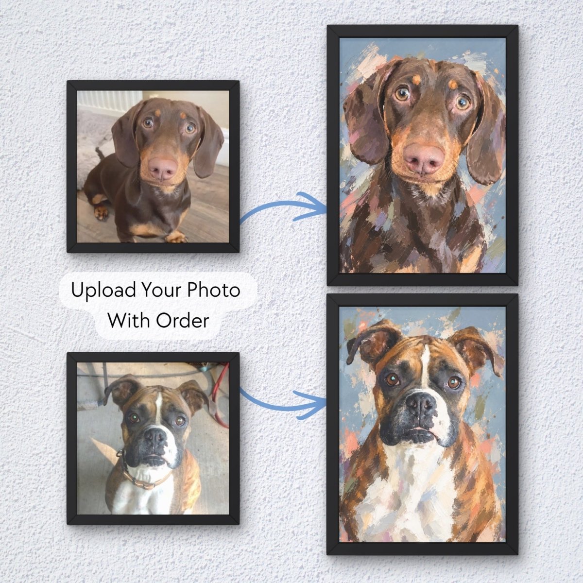 Personalised Palette Knife Pet Portrait - Fanaticelle