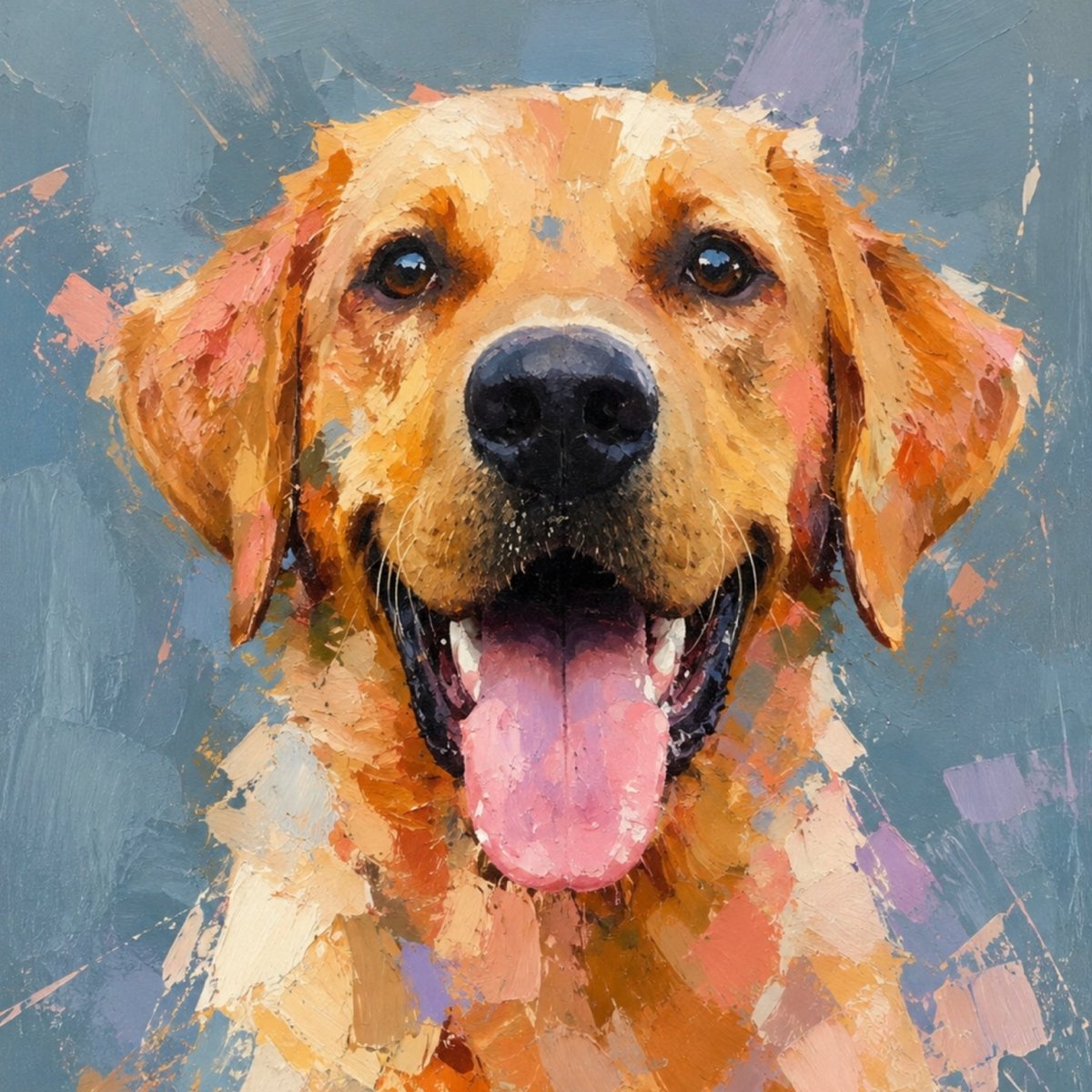 Personalised Palette Knife Pet Portrait - Fanaticelle