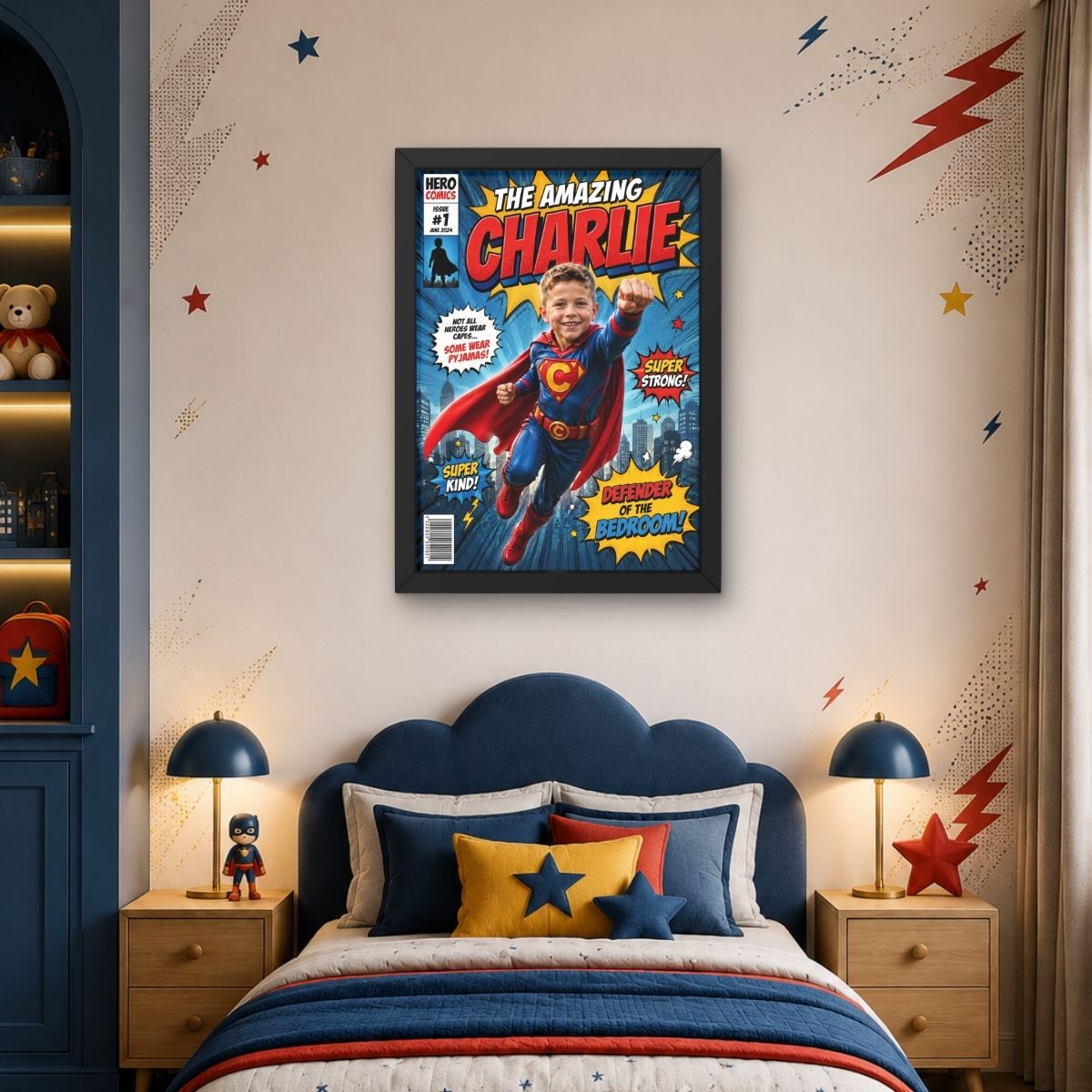 Superhero Comic Frame - Fanaticelle
