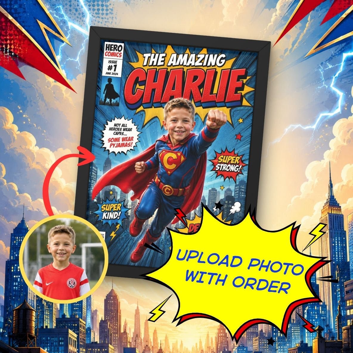 Superhero Comic Frame - Fanaticelle