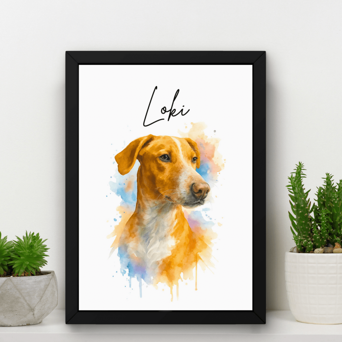 Watercolour Pet Portrait - Fanaticelle